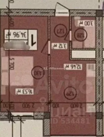 1-к кв. Крым, Симферополь ул. Ковыльная, 36Е (35.0 м) - Фото 2