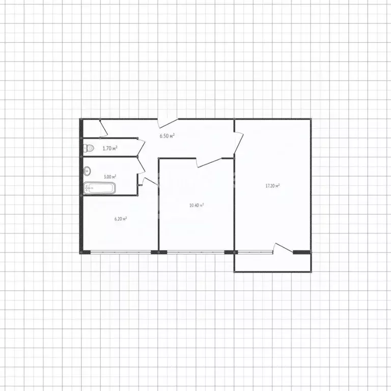 2-к кв. Липецкая область, Липецк ул. П.А. Папина, 1А (47.0 м) - Фото 2