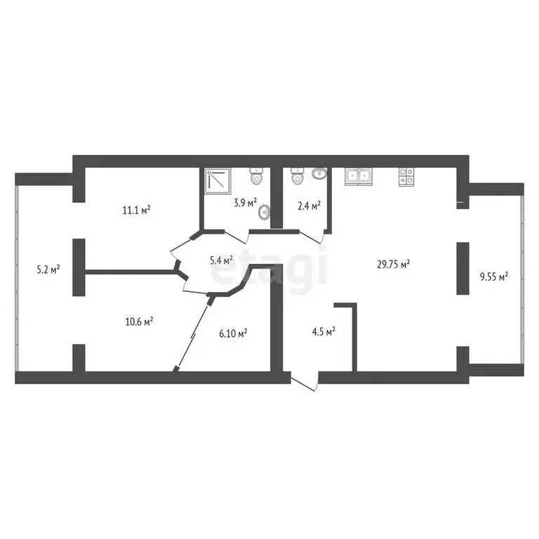 3-комнатная квартира: Пенза, Одесская улица, 2Б (94 м) - Фото 0