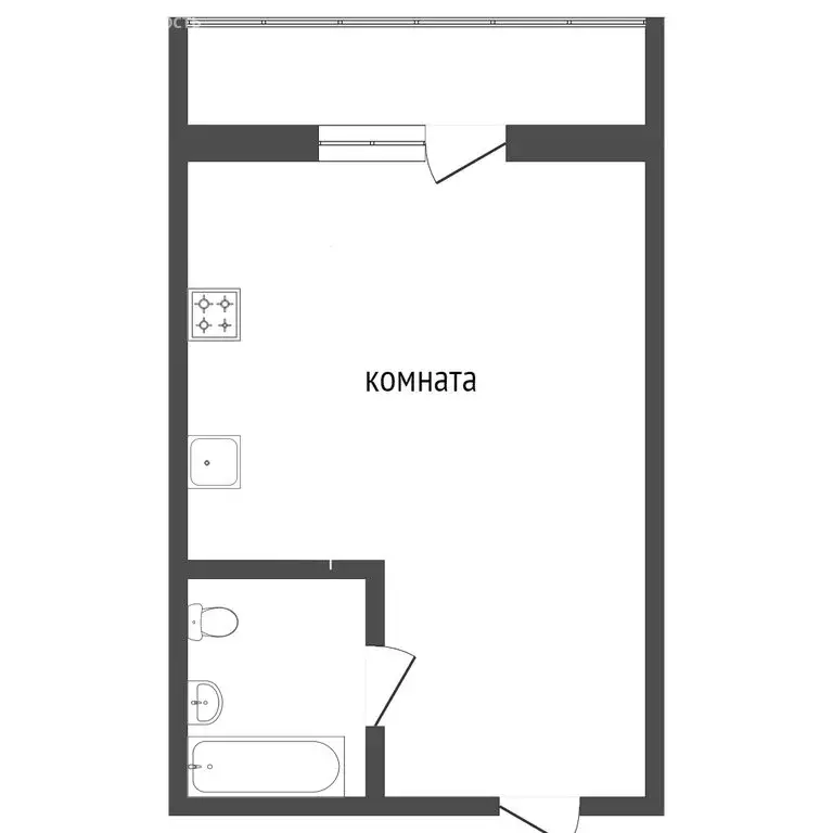 Квартира-студия: Сочи, улица Ленина, 217А (34.1 м) - Фото 0