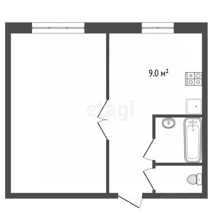 1-к кв. Ямало-Ненецкий АО, Муравленко Пионерская ул., 35 (36.0 м) - Фото 1