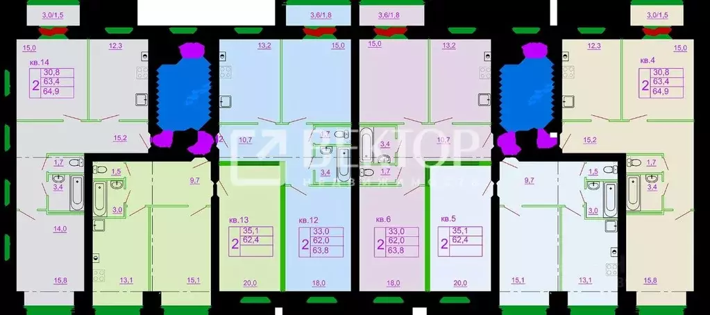 2-к кв. Костромская область, Кострома ул. Ткачей, 7 (62.4 м) - Фото 2