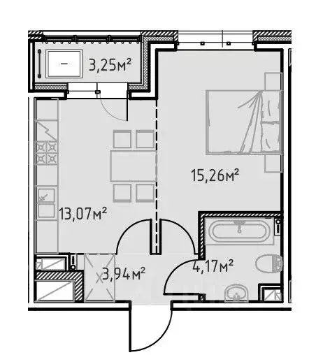 1-к кв. Иркутская область, Иркутск Иркутск-2 мкр, Зенит жилой комплекс ... - Фото 1