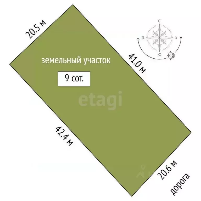 Участок в Тюменская область, Тюменский муниципальный округ, ... - Фото 1