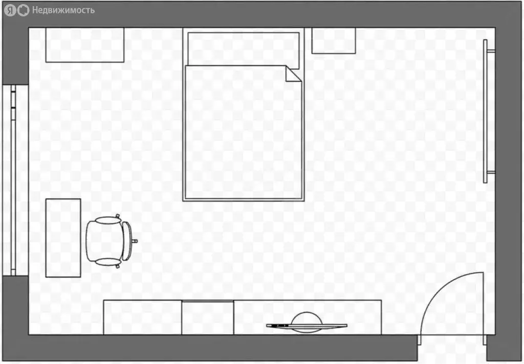 1к в -комнатной квартире (17.8 м) - Фото 1