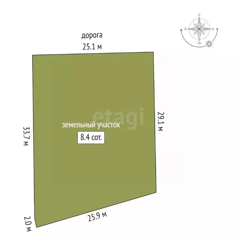 Участок в Ростовская область, Азовский район, Елизаветинское с/пос, ... - Фото 2