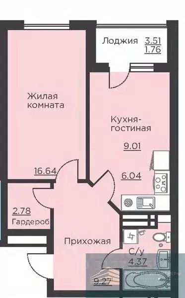 1-к кв. Воронежская область, Воронеж ул. Ломоносова, 116Б (49.9 м) - Фото 0