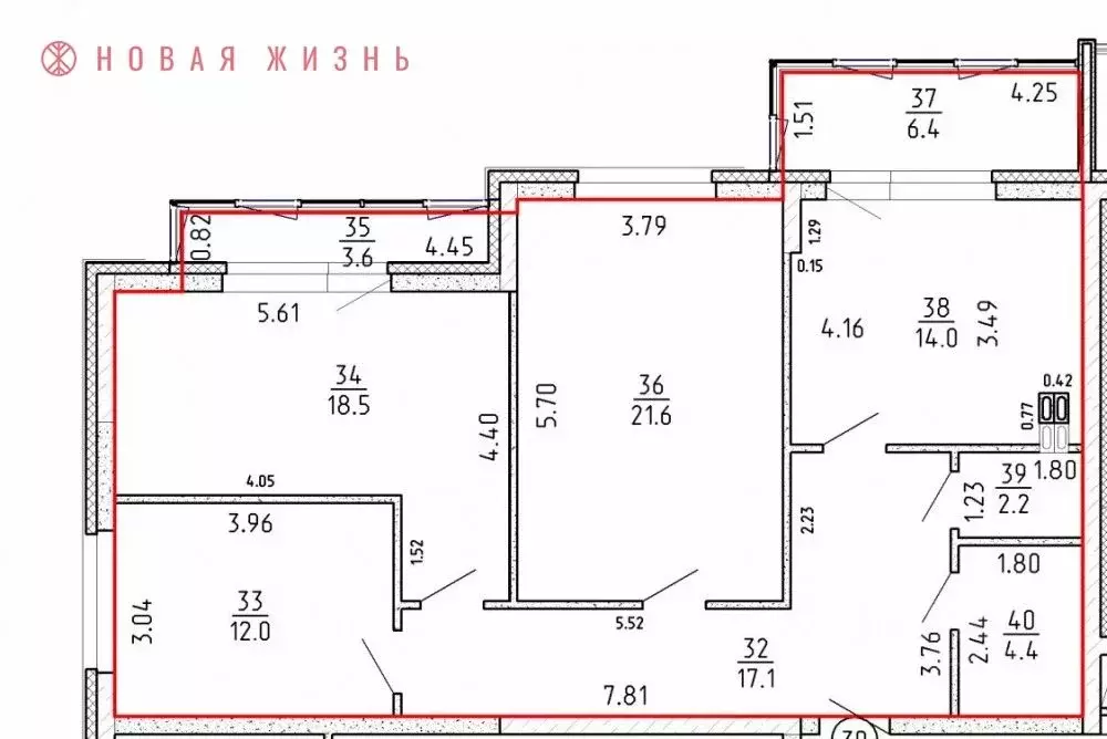 3-к кв. Самарская область, Самара проезд 4-й, 8А (89.8 м) - Фото 0