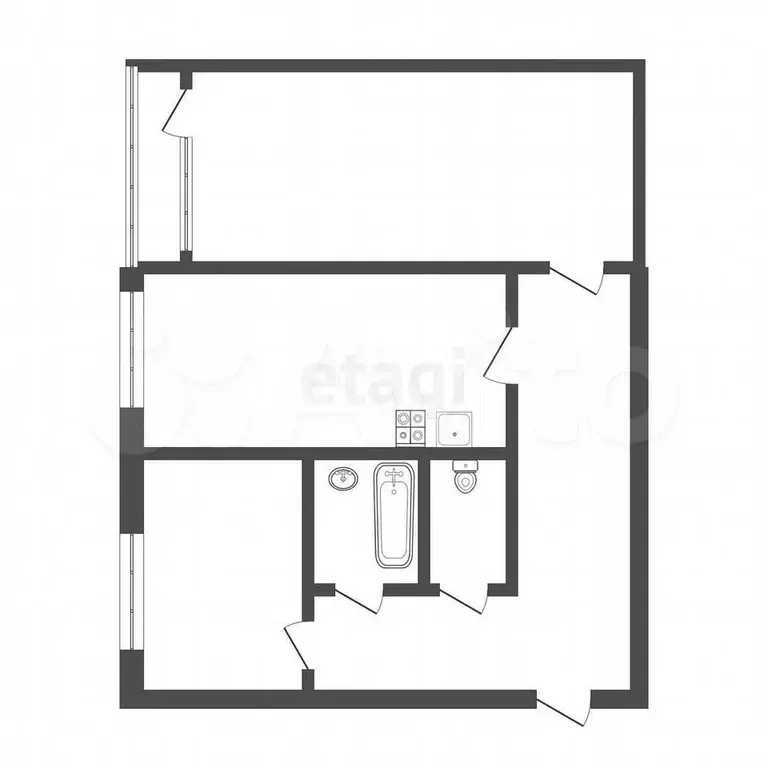2-к. квартира, 63 м, 2/9 эт. - Фото 0