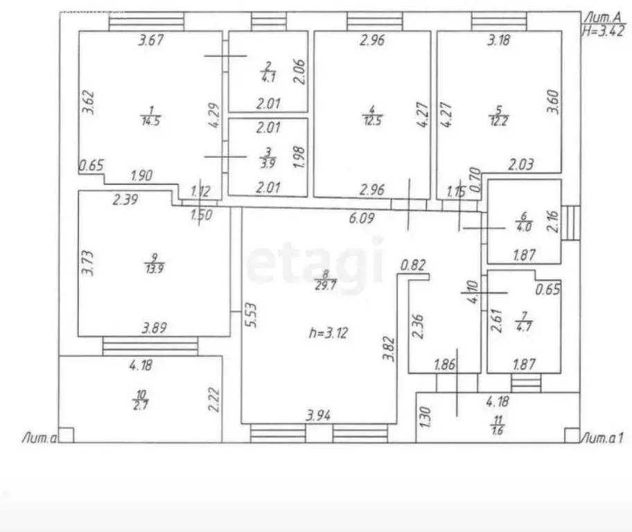 Дом в Сокуры, коттеджный посёлок Новые Сокуры - 2, Аграрная улица (145 ... - Фото 1