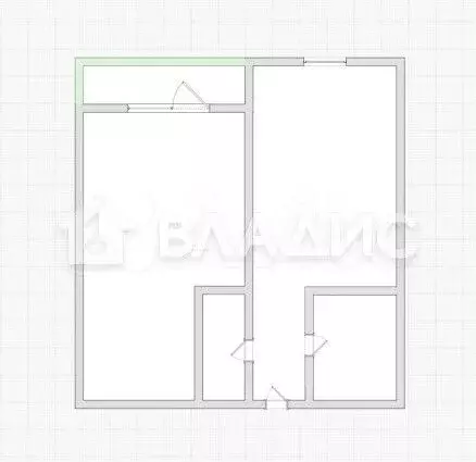 1-к. квартира, 31,1 м, 7/7 эт. - Фото 0