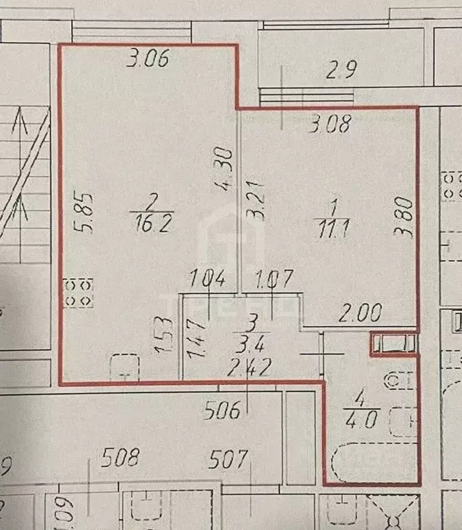1-к кв. Санкт-Петербург Планерная ул., 87к1 (34.7 м) - Фото 2