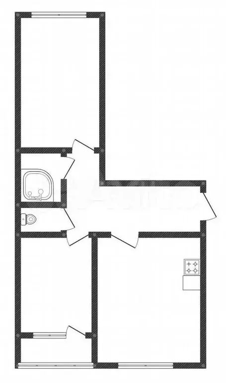 2-к. квартира, 62 м, 1/4 эт. - Фото 0