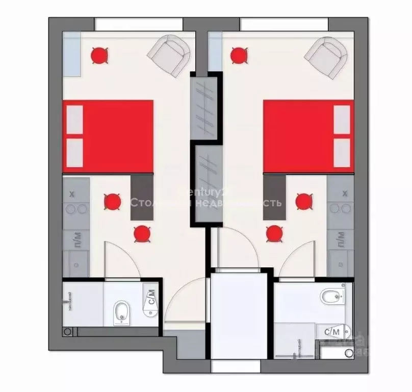 2-к кв. Москва бул. Небесный, 1к1 (39.4 м) - Фото 2