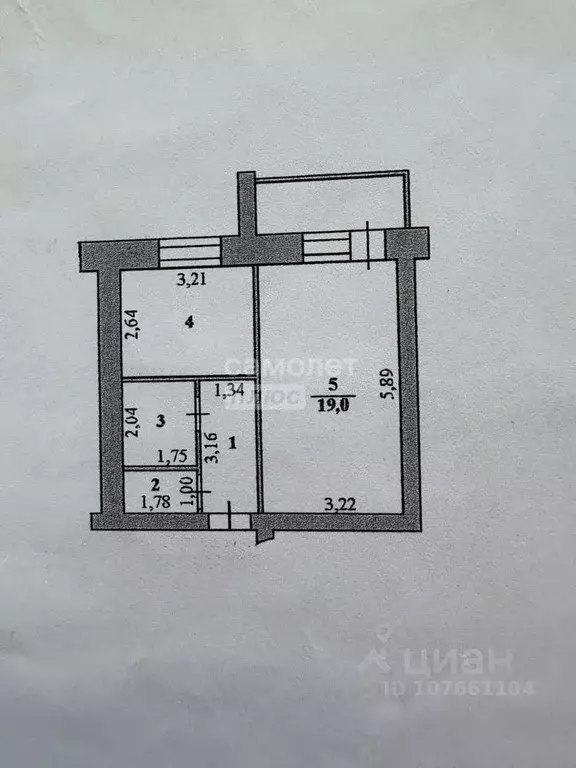 1-к кв. Липецкая область, Липецк ул. Леонтия Кривенкова, 13 (37.1 м) - Фото 1