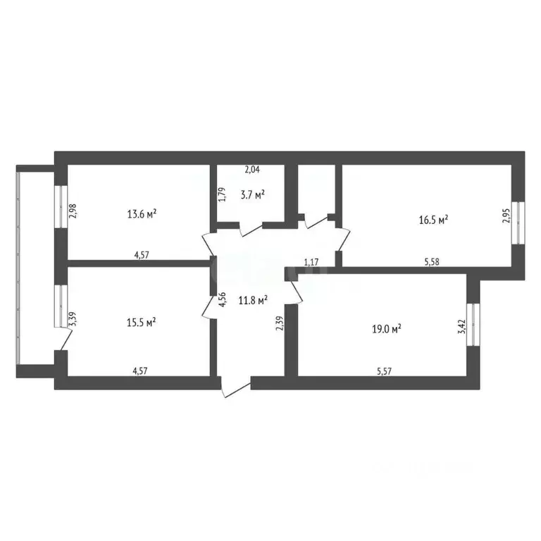 3-к кв. Амурская область, Благовещенск Игнатьевское ш., 10/6 (81.6 м) - Фото 2