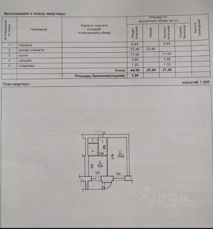1-к кв. Белгородская область, Старый Оскол Южный мкр, 5 (45.0 м) - Фото 1
