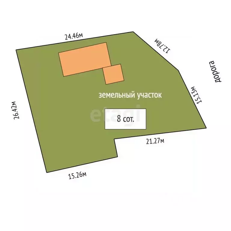 Дом в Калининградская область, Гвардейск Вокзальная ул., 13 (32 м) - Фото 2