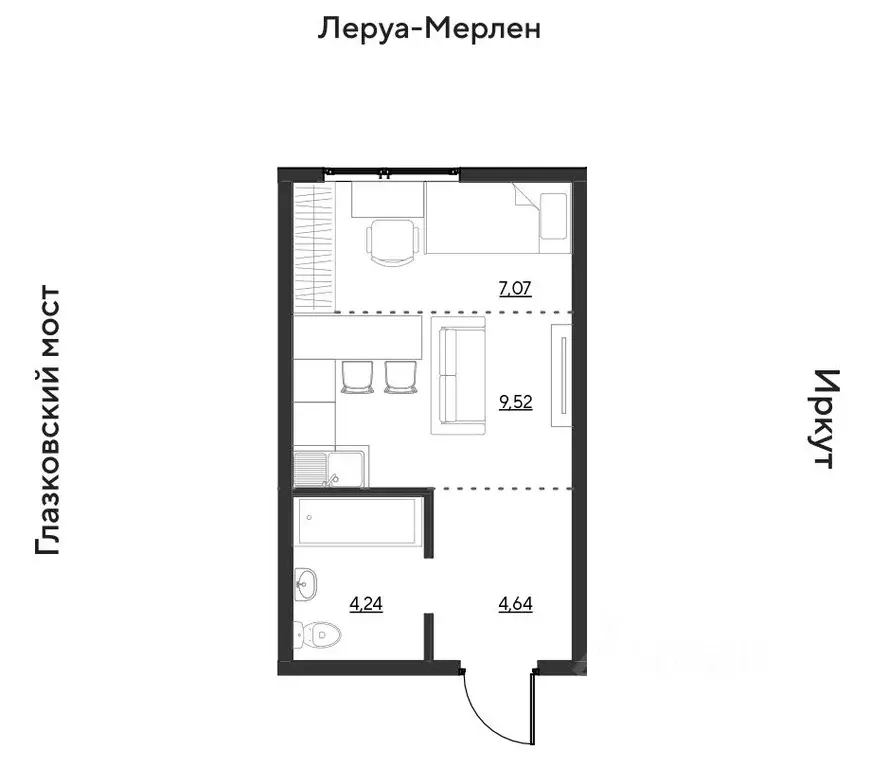 1-к кв. Иркутская область, Иркутск Затон кв-л, ул. Набережная Иркута, ... - Фото 0