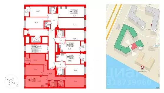 3-к кв. Санкт-Петербург Ремесленная ул., 15 (80.6 м) - Фото 1