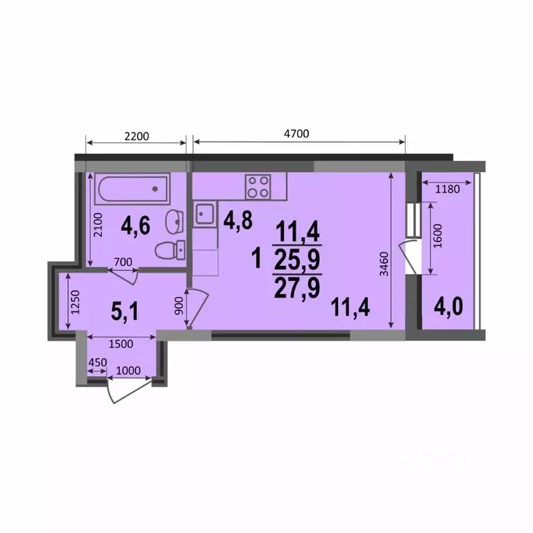 Студия Владимирская область, Владимир Веризино мкр, Веризино лайф ... - Фото 1