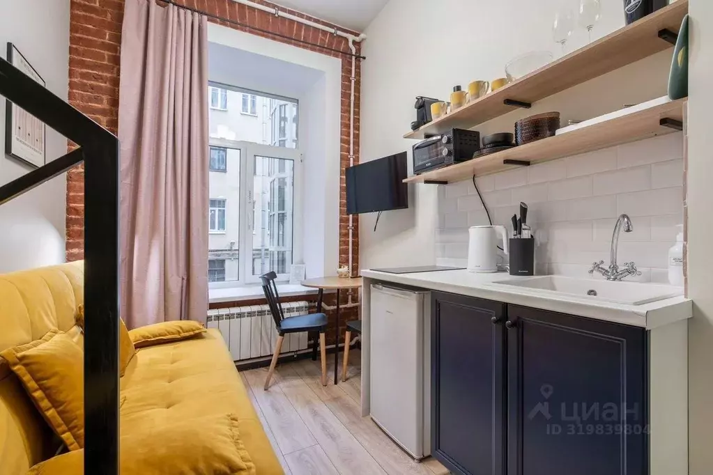 Студия Санкт-Петербург Московский просп., 32 (21.0 м) - Фото 1