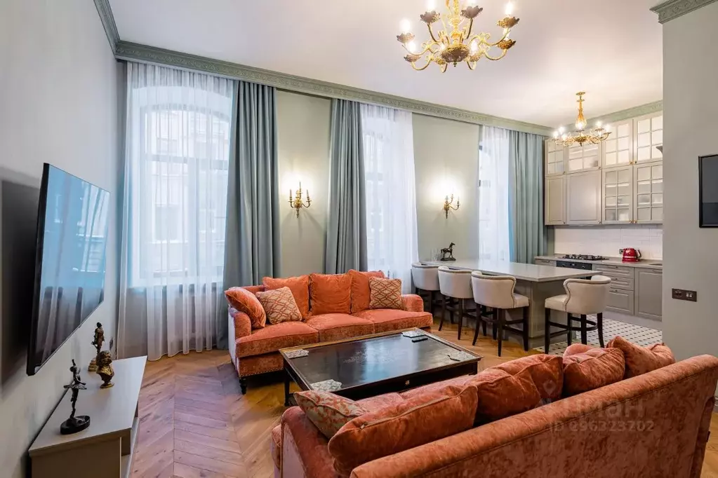 3-к кв. Санкт-Петербург пер. Апраксин, 20 (110.0 м) - Фото 0