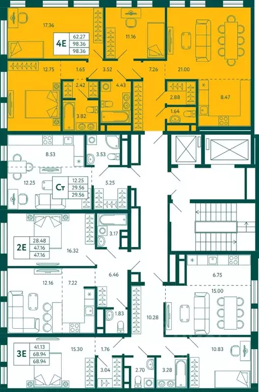 3-к кв. Башкортостан, Уфа Зеленая Роща жилрайон, Терле Парк жилой ... - Фото 2