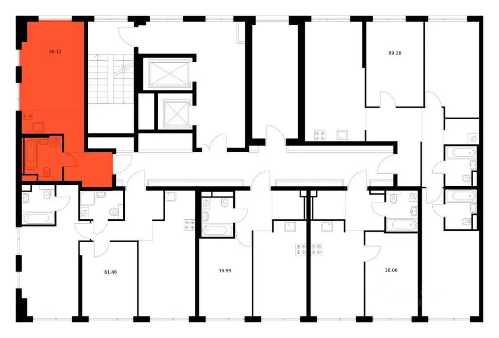 Студия Москва Квартал Мит жилой комплекс (30.12 м) - Фото 2