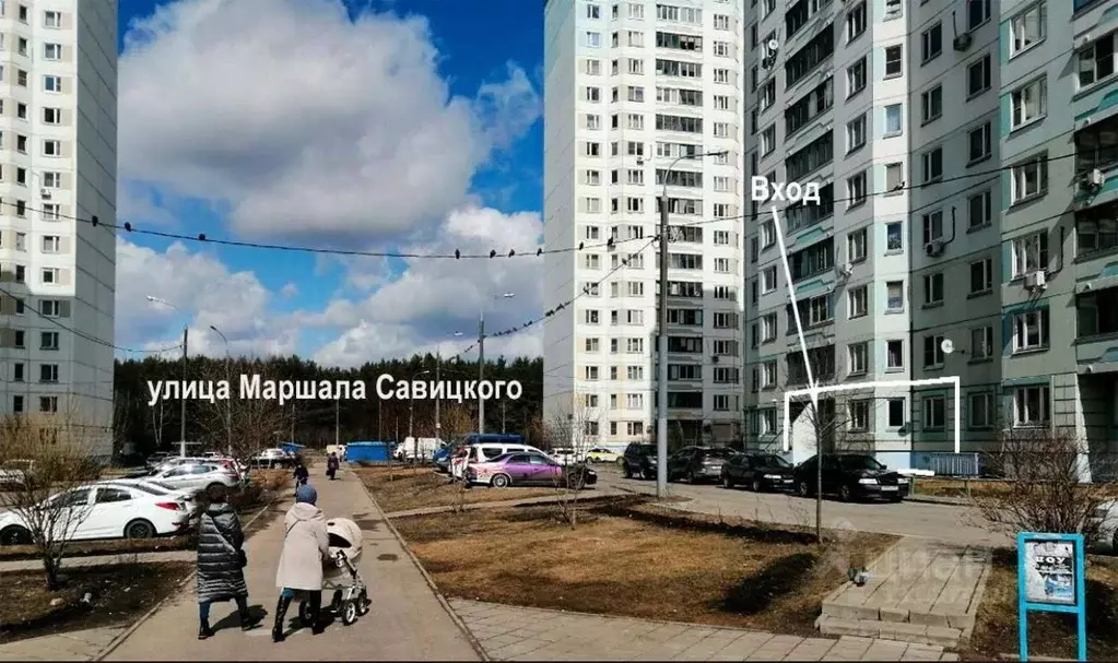 Помещение свободного назначения в Москва ул. Маршала Савицкого, 22к1 ... - Фото 2