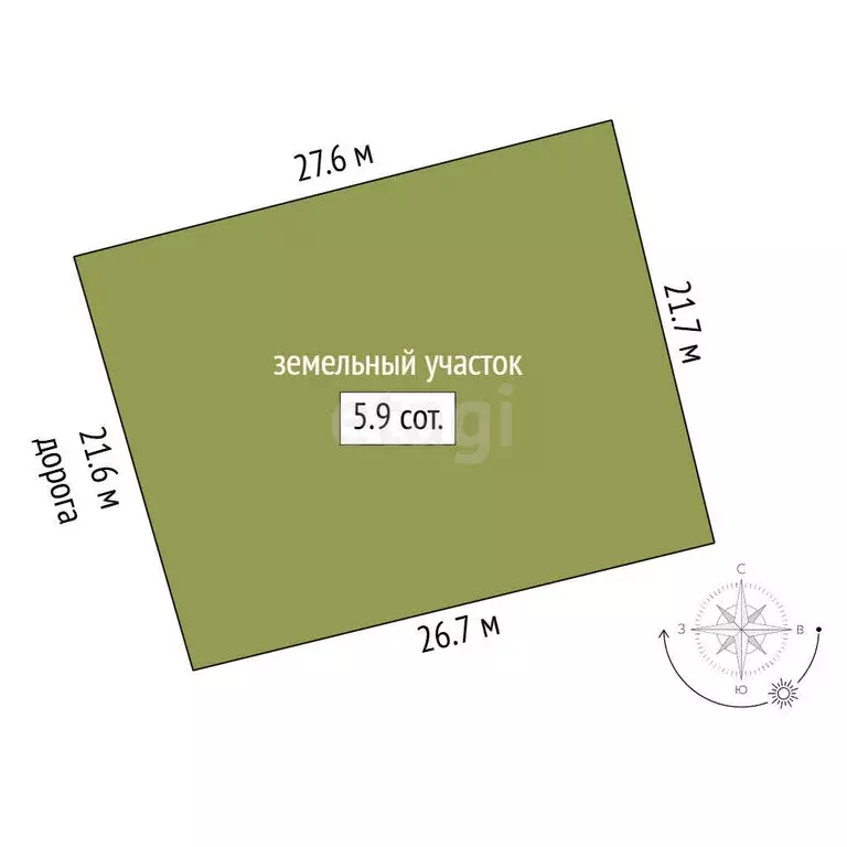Участок в Йошкар-Ола, СНТ Мичуринец (5.9 м) - Фото 1