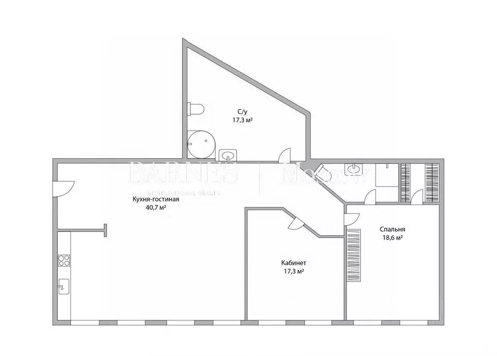 3-к кв. Москва ул. Петровка, 28С1 (124.0 м) - Фото 1