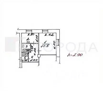 1-к кв. Кемеровская область, Новокузнецк просп. Металлургов, 36 (40.4 ... - Фото 2