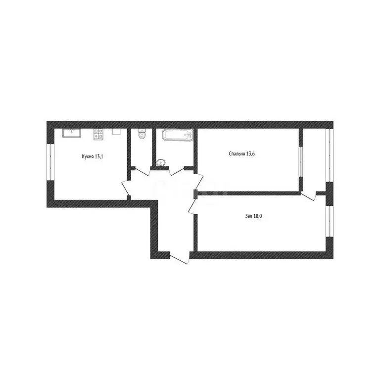 2-комнатная квартира: Нефтекамск, улица Декабристов, 5В (59.5 м) - Фото 1