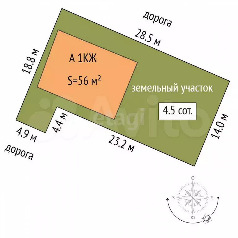 Дом 56 м на участке 6,9 сот. - Фото 0