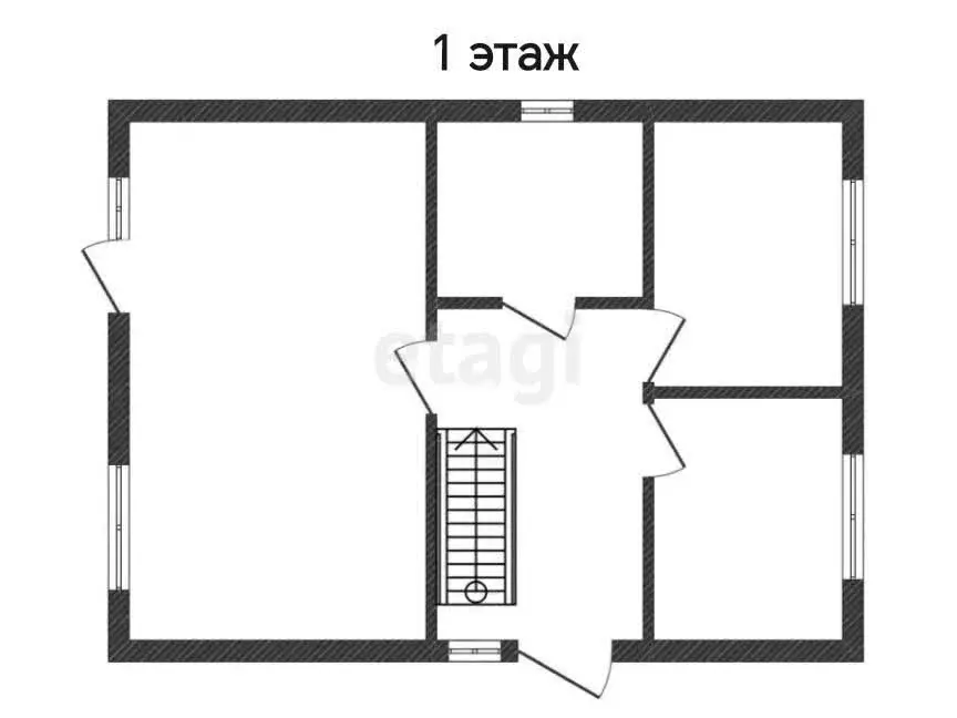 Дом в посёлок Российский, улица имени Академика Сахарова, 48 (120 м) - Фото 1