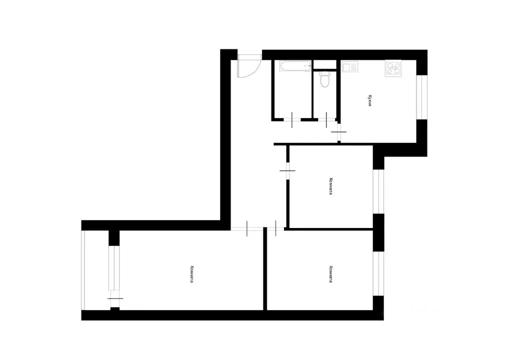 3-к кв. Москва ул. Новаторов, 36К1 (78.5 м) - Фото 1