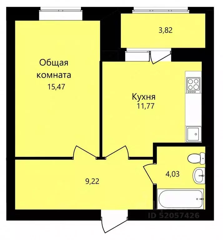1-к кв. Мордовия, Саранск ул. Филатова, 11 (42.4 м) - Фото 0