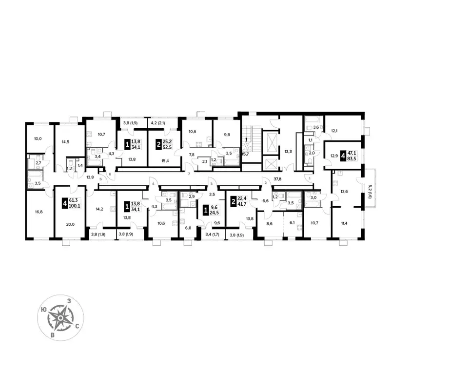 2-к кв. Московская область, Люберцы ул. Рождественская, 8 (41.6 м) - Фото 1