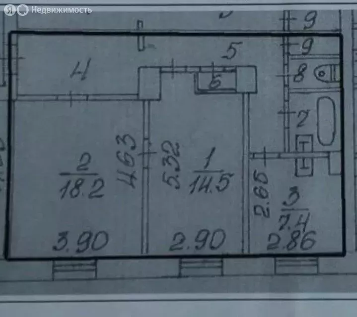 2-комнатная квартира: Нижний Тагил, проспект Строителей, 27/15 (59.4 ... - Фото 1