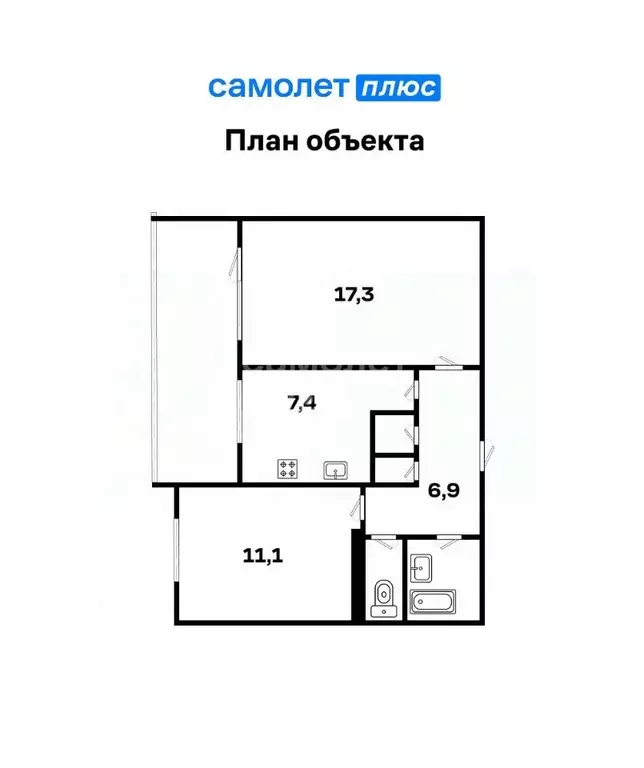 2-к кв. Свердловская область, Екатеринбург ул. Восстания, 97 (48.5 м) - Фото 1