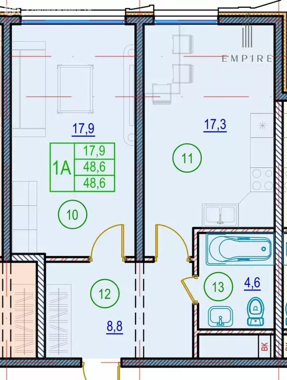 1-комнатная квартира: Грозный, улица Нурсултана Абишевича Назарбаева, ... - Фото 1