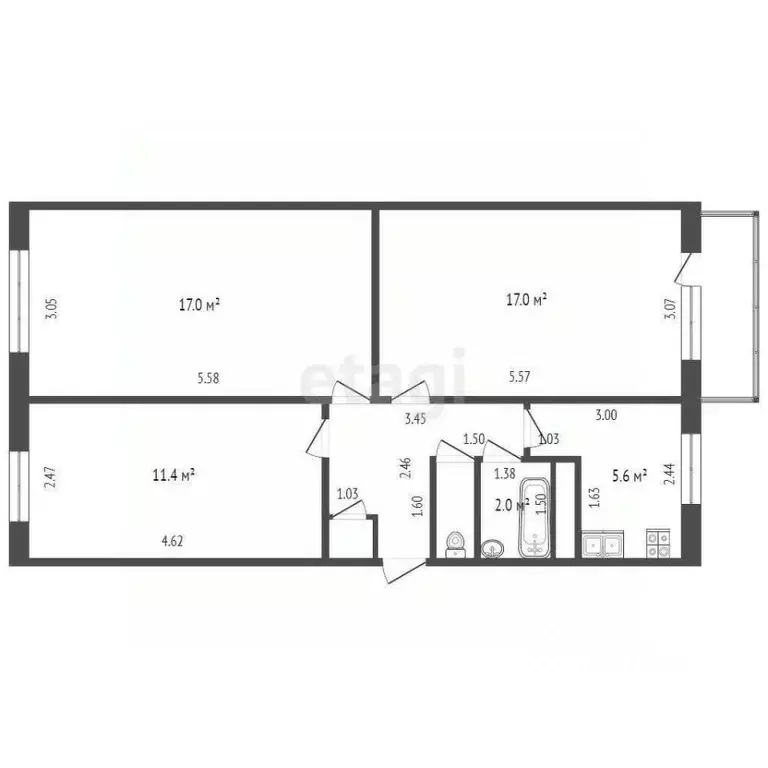 3-к кв. Марий Эл, Йошкар-Ола Пролетарская ул., 69А (60.2 м) - Фото 0