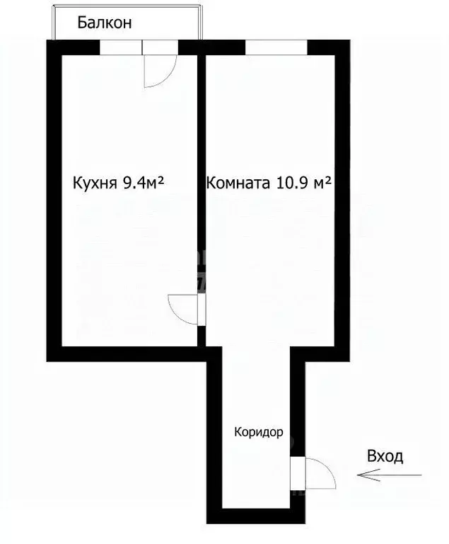 Комната Томская область, Томск ул. 79-й Гвардейской Дивизии, 1 (21.0 ... - Фото 1