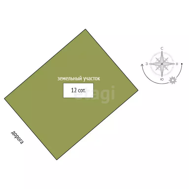 Участок в Бахчисарайский район, Ароматненское сельское поселение, ... - Фото 1