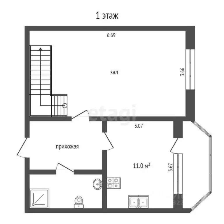 4-к кв. Вологодская область, Вологда Ленинградская ул., 76А (184.0 м) - Фото 2