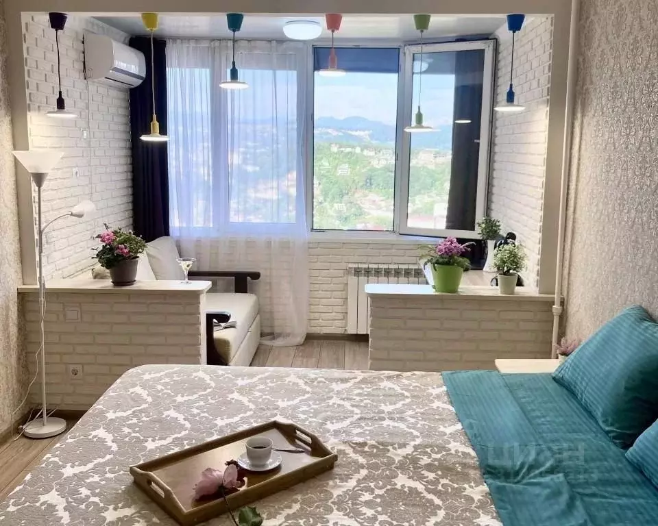 1-к кв. Краснодарский край, Сочи Светлана мкр, ул. Дмитриевой, 56 ... - Фото 1