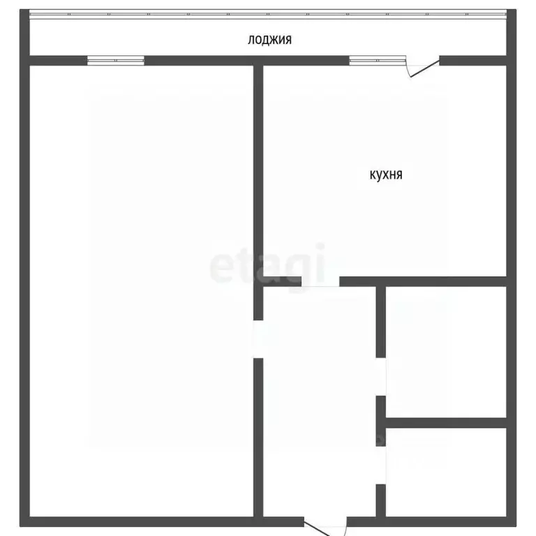 1-к кв. Воронежская область, Воронеж ул. Пирогова, 72А (33.4 м) - Фото 2