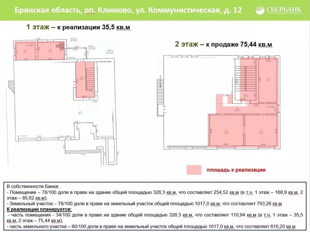 Помещение свободного назначения в Брянская область, Климово рп ул. ... - Фото 1