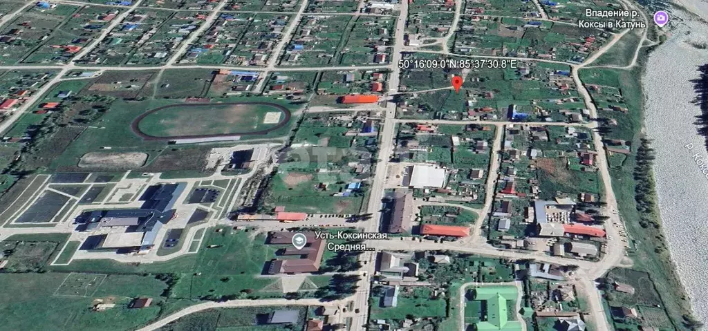 Участок в Алтай, Усть-Коксинский район, с. Усть-Кокса ул. Краскова, 5 ... - Фото 1